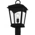 Quoizel Huck 1 Light in Earth Black Outdoor Post Lantern Model: HUK9010EK