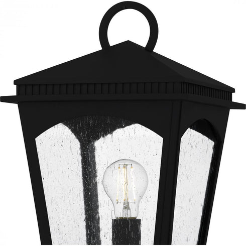 Quoizel Huck 1 Light in Earth Black Outdoor Post Lantern Model: HUK9010EK