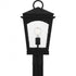 Quoizel Huck 1 Light in Earth Black Outdoor Post Lantern Model: HUK9010EK
