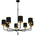 Quoizel Lockery 8 Light in Matte Black Chandelier Model: LKY5040MBK