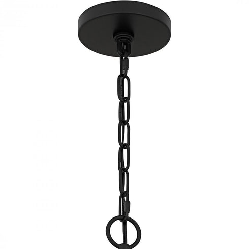 Quoizel Lockery 8 Light in Matte Black Chandelier Model: LKY5040MBK
