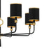 Quoizel Lockery 8 Light in Matte Black Chandelier Model: LKY5040MBK