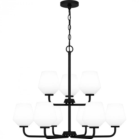Quoizel Nielson Chandelier in Matte black Finish Model: NIE5028MBK