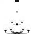 Quoizel Nielson Chandelier in Matte black Finish Model: NIE5028MBK