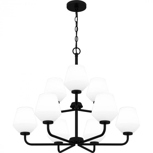 Quoizel Nielson Chandelier in Matte black Finish Model: NIE5028MBK