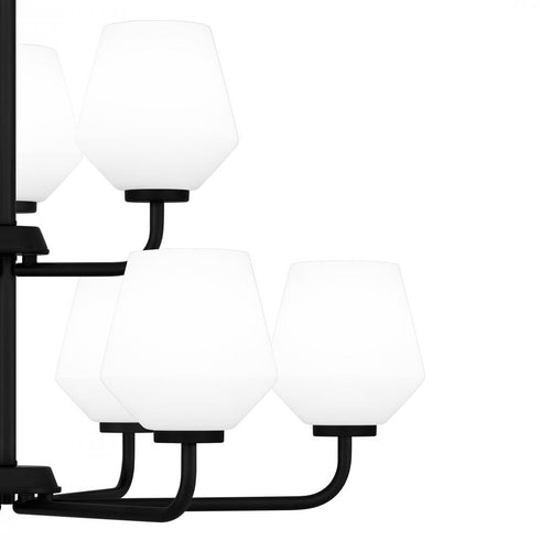 Quoizel Nielson Chandelier in Matte black Finish Model: NIE5028MBK