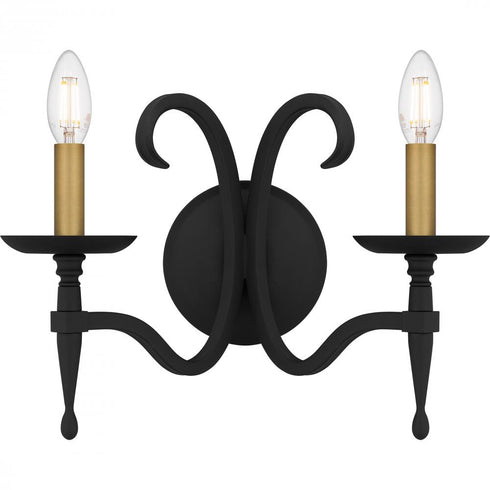 Quoizel Octavia Wall Sconce in Earth Black Finish Model: OCA8714EK