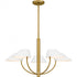 Quoizel Penley 5 Light in Brushed Gold Chandelier Model: PNY5028BRG