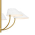 Quoizel Penley 5 Light in Brushed Gold Chandelier Model: PNY5028BRG