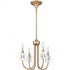 Quoizel Remy 4 Light in Bronze Gold Chandelier Model: REY5016BGD