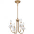 Quoizel Remy 4 Light in Bronze Gold Chandelier Model: REY5016BGD