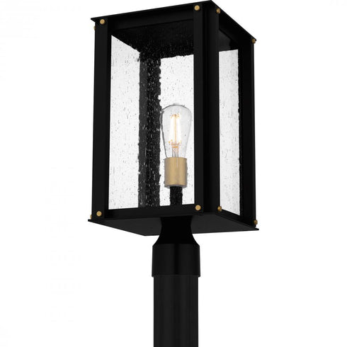Quoizel Robbins Outdoor Lantern in Matte black Finish Model: ROB9009MBK