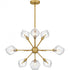 Quoizel Salvador 9 Light in Brushed Gold Chandelier Model: PCSVD5034BRG