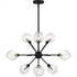 Quoizel Salvador 9 Light in Brushed Gold Chandelier Model: PCSVD5034BRG