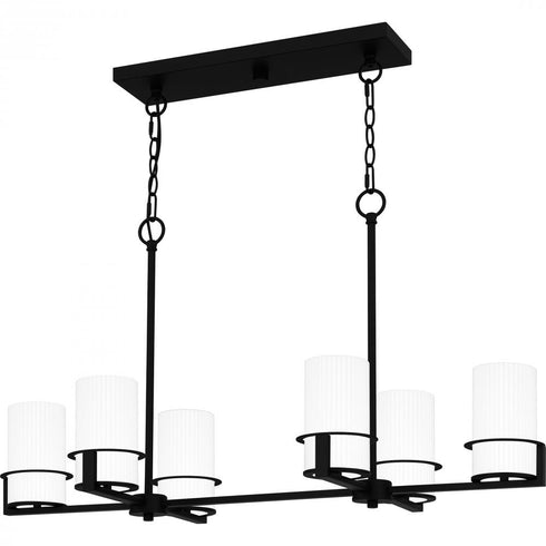 Quoizel Seymour Island Chandelier in Matte black Finish Model: SEY636MBK