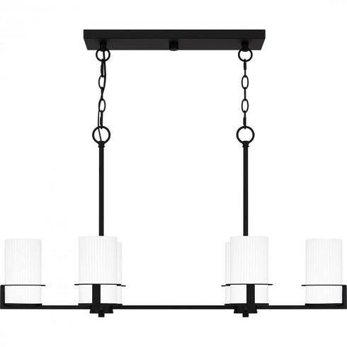 Quoizel Seymour Island Chandelier in Matte black Finish Model: SEY636MBK