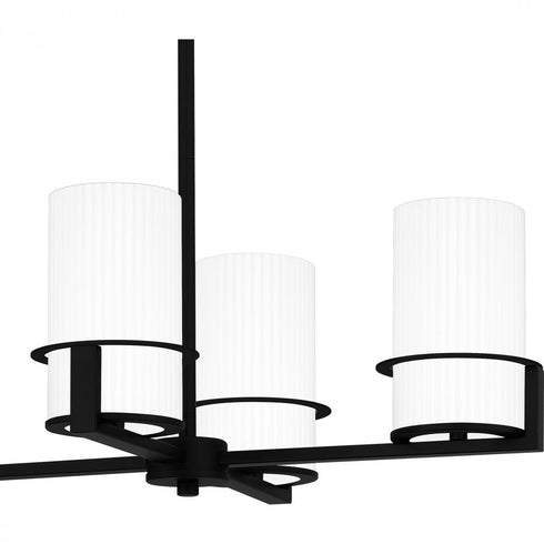 Quoizel Seymour Island Chandelier in Matte black Finish Model: SEY636MBK