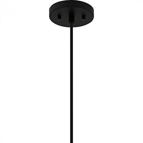 Quoizel Sycamore 4 Light in Matte Black Pendant Model: QP6796MBK