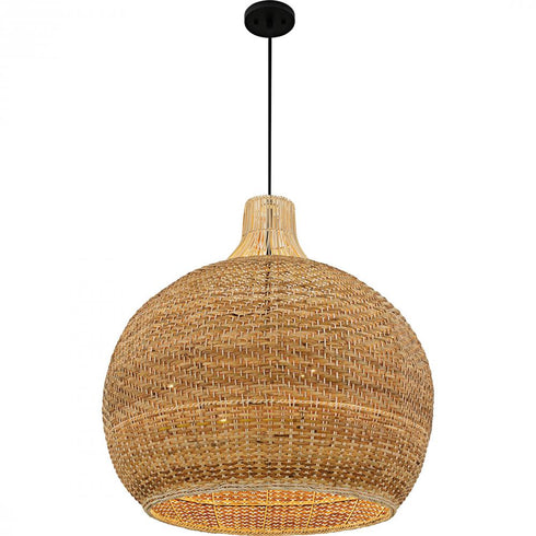Quoizel Sycamore 4 Light in Matte Black Pendant Model: QP6796MBK
