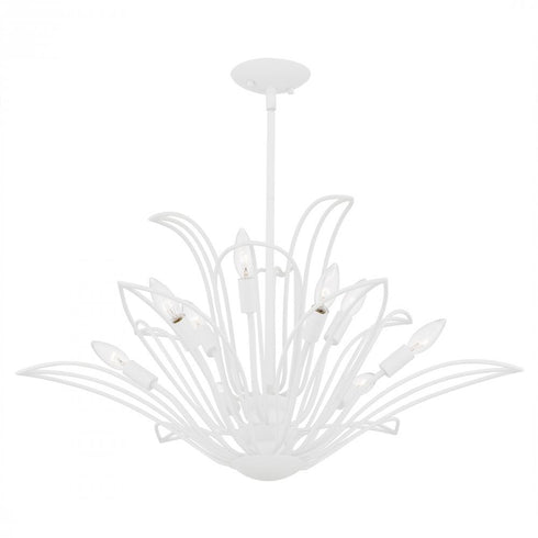 Quoizel Tallulah 9 Light in Sand White Chandelier Model: TLH5032SW
