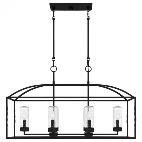 Quoizel Thatcher Island Chandelier in Earth Black Finish Model: THA636EK