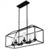 Quoizel Thatcher Island Chandelier in Earth Black Finish Model: THA636EK