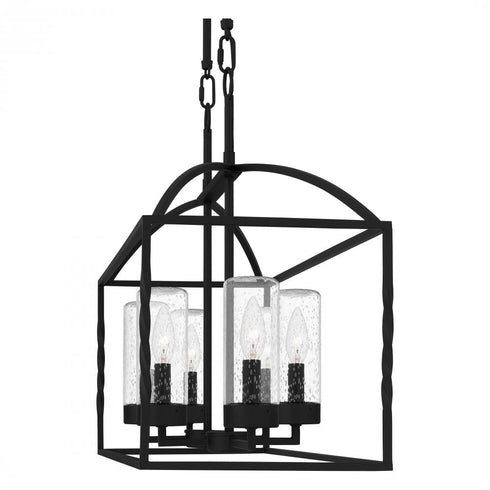 Quoizel Thatcher Island Chandelier in Earth Black Finish Model: THA636EK