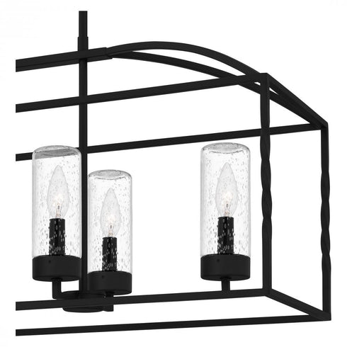 Quoizel Thatcher Island Chandelier in Earth Black Finish Model: THA636EK
