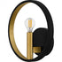 Quoizel Winsland 1 Light in Matte Black Wall Sconce Model: WID8810MBK