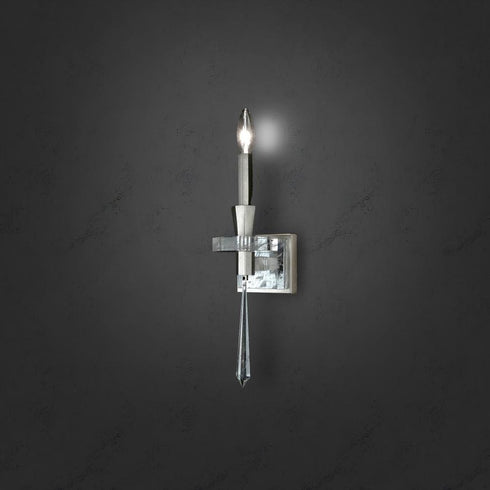Schonbek Amadeus 1 Light 120V Wall Sconce in Heirloom Gold with Optic Haze Quartz Model: S9319-22OH