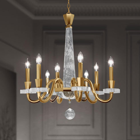 Schonbek Amadeus 8 Light Crystal Chandelier