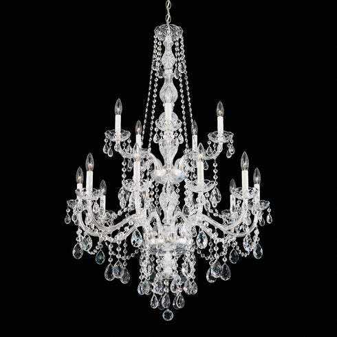Schonbek Arlington 15 Light Crystal Chandelier Model Number: 1308-40H