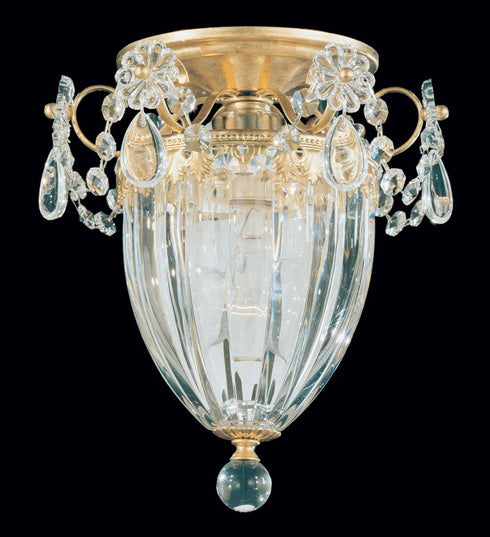 Schonbek Bagatelle 1 Light Crystal Semi Flush Mount