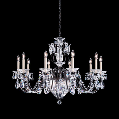 Schonbek Bagatelle 13 Light 120V Chandelier in Aurelia with Radiance Crystal Model: 1260N-211R