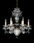 Schonbek Bagatelle 7 Light 120V Chandelier in Aurelia with Radiance Crystal Model: 1246-211R