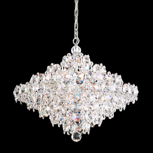 Schonbek Baronet 12 Light 120V Pendant in Polished Stainless Steel with Optic Crystal Model: BN1024N-401O