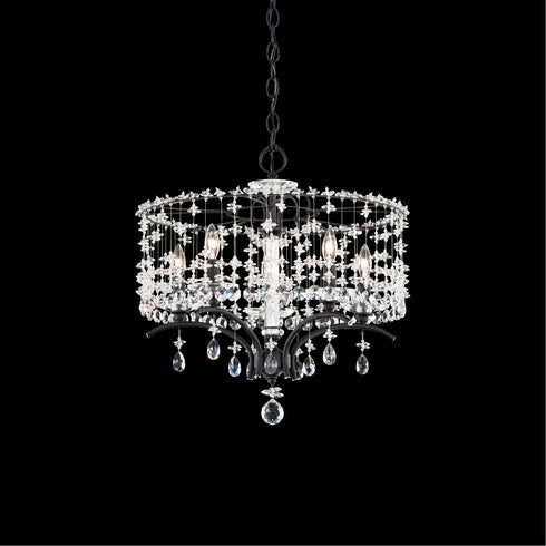 Schonbek Bella Rose 5 Light 120V Chandelier in Heirloom Gold with Radiance Crystal Model: TC1018N-22R