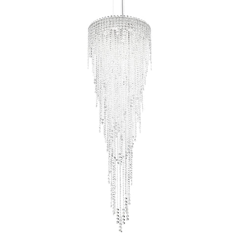 Schonbek Chantant 6 Light 120V Pendant in Polished Stainless Steel with Optic Crystal Model: CH2413N-401O