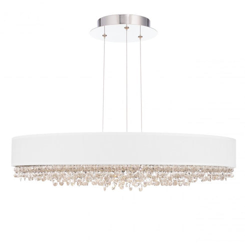 Schonbek Eclyptix LED 29IN 3000 3500 4000K 120V Pendant in Polished Stainless Steel with Radiance Smooth Model: S6329-401RS1