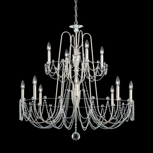 Schonbek Esmery 12 Light 120V Chandelier in White with Optic Crystal Model: AR1012N-06O