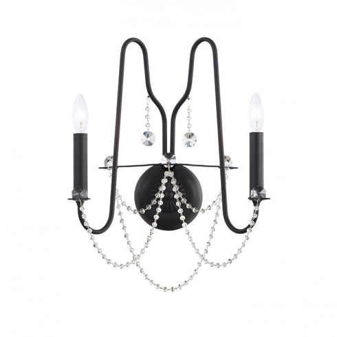 Schonbek Esmery 2 Light Crystal Wall Sconce