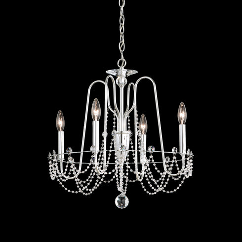 Schonbek Esmery 4 Light 120V Chandelier in White with Optic Crystal Model: AR1004N-06O