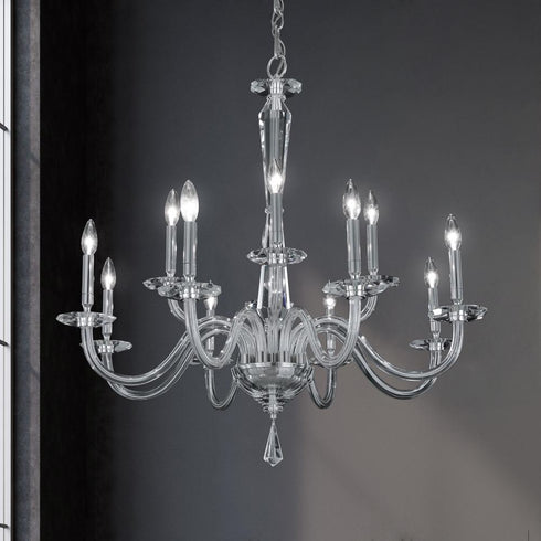 Schonbek Habsburg 12 Light Crystal Chandelier
