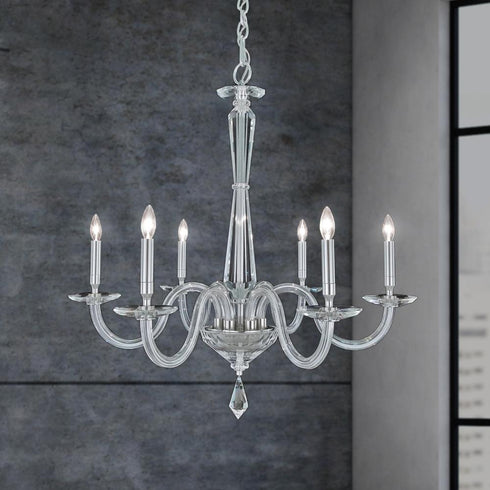 Schonbek Habsburg 6 Light Crystal Chandelier
