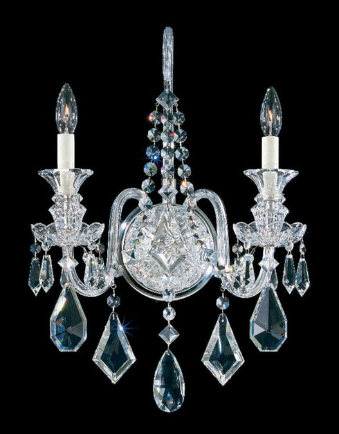 Schonbek Hamilton 2 Light Crystal Wall Sconce