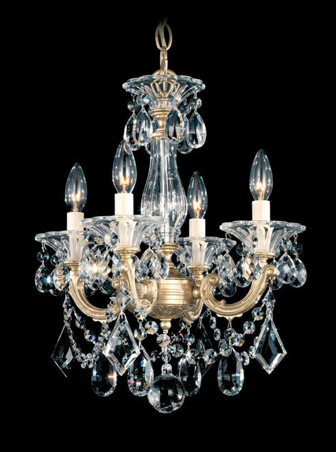 Schonbek La Scala 4 Light Crystals Chandelier