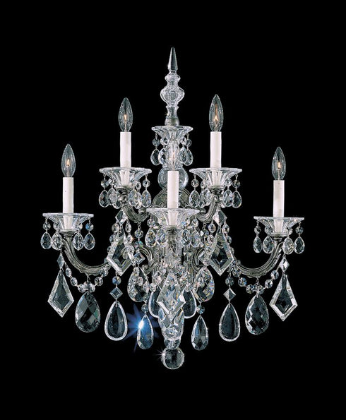 Schonbek La Scala 5 Light Crystal Wall Sconce