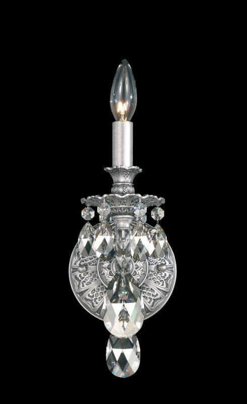 Schonbek Milano 1 Light 120V Wall Sconce in Heirloom Gold with Radiance Crystal Model: 5641-22R