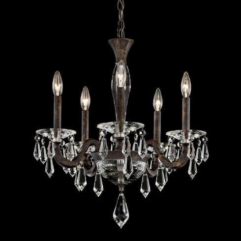 Schonbek Napoli 5 Light 120V Chandelier in Heirloom Gold with Radiance Crystal Model: S7605N-22R