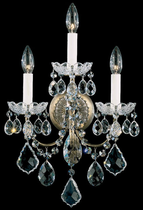 Schonbek New Orleans 3 Light Crystal Wall Sconce